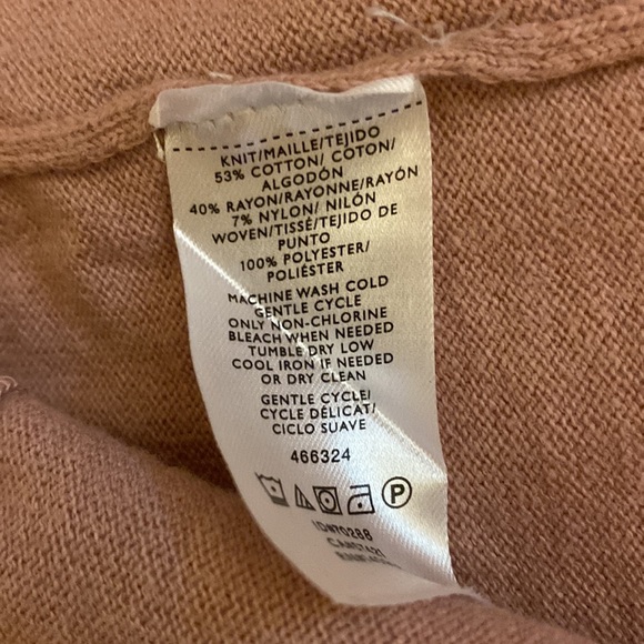 LOFT Pale Pink Cardigan Silk - Picture 7 of 7